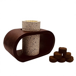 Encens tibétain de luxe sur base ovale en bois, parfums longue durée, vente en gros - Product Image 1