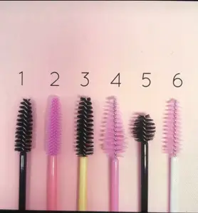 Disposable Plastic Eyelash Brush Mascara Wand Lash Brush Private Label Eyelash Extension Lash Cleansing Brushes