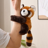 Bracelet claquant en peluche super doux personnalisé en forme de tigre/koala/léopard/éléphant, jouet animal en peluche fantaisie anti-stress