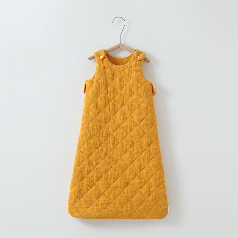 Yellow (quilted gauze quilted vest sleeping bag)