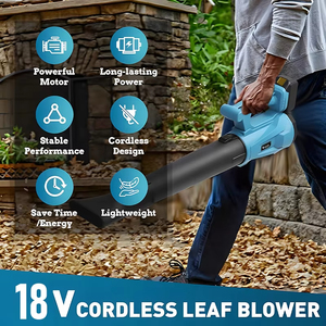 Pour le bricolage industriel : <span class=keywords><strong>Aspirateur</strong></span> à poussière sans fil et souffleur d'air 18V avec moteur sans balais et batterie rechargeable, pour <span class=keywords><strong>feuilles</strong></span> de jardin - Product Image 1