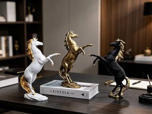 Bonne quantité avec bon prix Résine Artisanat Décoration de la maison Résine OX Bull Statue Abstrait Art Sculpture - Product Image 2