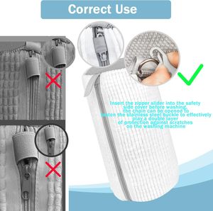 Bolsa de Lavandería Reutilizable Blanca para Guardar Zapatillas Deportivas, Tenis, etc., Kit de Lavado de Zapatos para Lavadora y Secadora - Product Image 5