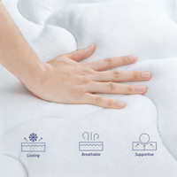Matelas hybride à ressorts ensachés, écologique, durable, hypoallergénique, respirant, design moderne, épaisseur 28 cm, usage hospitalier et domestique
