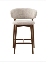 Vente en ligne de meubles de maison personnalisés de luxe restaurant cuisine cadre en bois chaise de bar à manger haute