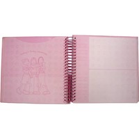 Carnet de planification à spirale rigide en carton rose écologique de haute qualité avec logo personnalisé pour l'apprentissage ludique des enfants – Échantillon gratuit