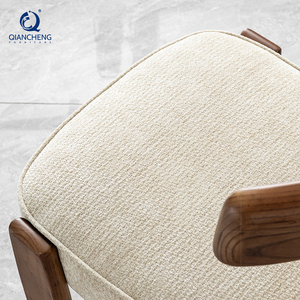 Chaise de salle à manger de restaurant de velours de tissu doux de maison de café de Style nordique pour l'usine de fabricant de meubles de salle à manger - Product Image 3