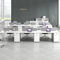 New Cheap Office Partitions Combination for Staff 2-person/single Seat Simple and Modern Office Workstation