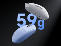 MCHOSE G3 V2 Mouse Gaming Nirkabel Dual 8K Polling Rate 59g Ultralight PAW3395 26000DPI Tri-mode untuk PC Valorant