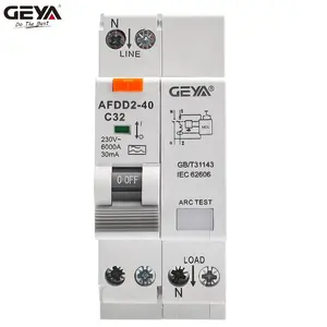 GEYA AFDD2-40 1P+N a Typ Afdd 40a Produkt mit 230 V Dc Mini-Schaltungsschalter Lichtbogen-Verschlag miniatur-Schaltungsschalter Mini