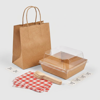Boîtes jetables pour gâteaux roulés avec couvercles transparents, en papier kraft verni, recyclables, pour l'emballage alimentaire de boulangerie