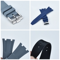LAIHE 28mm transpirable lujo FKM correa de reloj de goma para reloj AP correa de repuesto correas de reloj correa de reloj