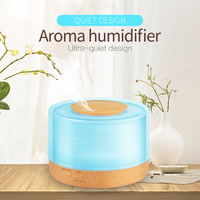 Diffuseur d'arôme de haut-parleur de lumière de dent bleue vente en gros, humidificateur de maison, diffuseur d'arôme, diffuseur d'huile d'arôme essentielle pour le voyage de 500ml