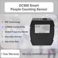 Compteur de personnes intelligent sans fil Dingtek DC500 avec capteur PIR, portée de 5 m, capteur de comptage de personnes à bas prix