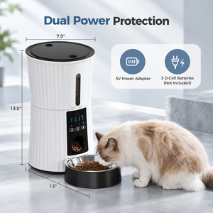 Comedero Automático Inteligente para Mascotas de 4L, Dispensador de Comida para Perros y Gatos Controlado por Aplicación WiFi, Máquina de Alimentación Inteligente - Product Image 4