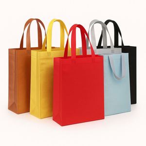 Sacs de courses en PP non tissé laminé doré à ultrasons pour supermarché, vente en gros - Product Image 3