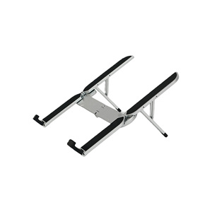 Nuevo Soporte Plegable y Portátil para Laptop, Tablet y Teléfono, de Aleación de Aluminio Plateado y Silicona, Ergonómico y Ajustable en 6 Niveles - Product Image 1