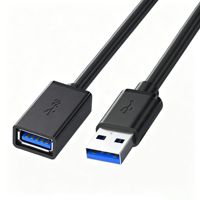 Cable de Extensión USB 3.0 Tipo A Macho a Hembra, Cable de Extensión USB de Alta Velocidad para Transferencia de Datos para Computadora, Laptop, Disco USB
