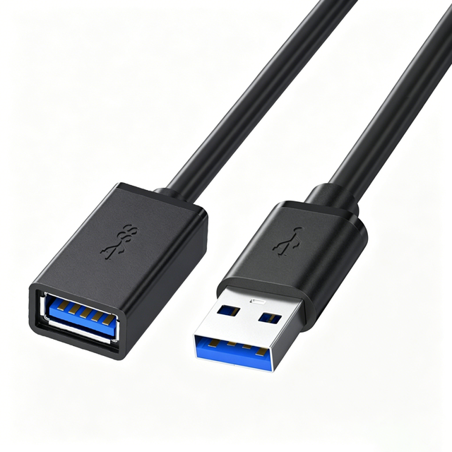 USB 3.0 Type a Male to Female Extension Cable, High Speed Data Transfer USB Extension Cord for Computer, Laptop, U Disk