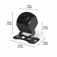 Cámara de Reversa Inalámbrica AHD720P Directo de Fábrica, Visión Nocturna, WiFi, Visualización por Aplicación para Android/iPhone, para Estacionamiento de Vehículos Pequeños