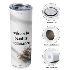 Vaso Térmico Recto de 20oz para Auto, de Acero Inoxidable con Aislamiento al Vacío, Molde Integrado, Logotipo Personalizado - Product Image 3
