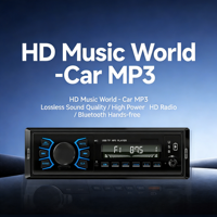 Reproductor MP3 Universal Multifuncional para Auto con USB, TF, BT, 4RCA, Radio para Auto de Alta Potencia