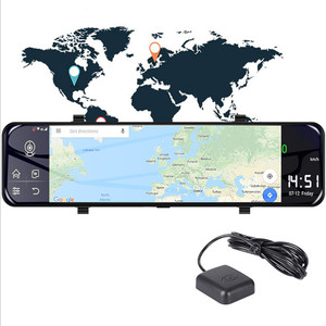 4G lte WiFi SIM 12 pollici Car dvr dash cam specchietto retrovisore Android 8.1 Dash Cam navigazione GPS ADAS Full HD 1080P car <span class=keywords><strong>black</strong></span> box - Product Image 3