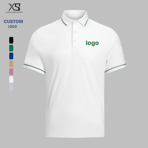 Custom Logo Men's High Quality Striped Golf Polo Shirts - Short Sleeve Polo T Shirt Manufacturing Company