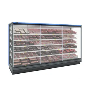 Supermercato di vetro porta del frigorifero formaggio latteria display frigo per vetrina refrigerata