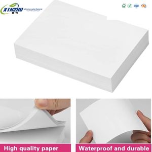 Etiqueta autoadhesiva de película PET brillante blanca A4 A3 de tamaño personalizado para impresoras de película de inyección de tinta - Product Image 4