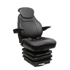 เบาะนั่งระบบกันสะเทือนแบบกลไกหรูหราสภาพใหม่พร้อมที่วางแขนพนักพิงที่มีน้ำหนักปรับได้สำหรับอุปกรณ์การจัดการวัสดุ - Product Image 2