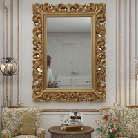 Miroir décoratif de fabrication artisanale, miroir mural antique français, grand miroir pour la décoration de la maison, cadre en PU, Espejo Spiegel, miroir antique pour le salon