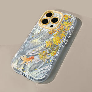 <span class=keywords><strong>Coque</strong></span> de téléphone portable en TPU PC avec impression de fleurs dorées, anti-chute, effet miroir, pour <span class=keywords><strong>iPhone</strong></span> Xs Max 11 <span class=keywords><strong>12</strong></span> 13 14 15 16 17 Air - Product Image 4