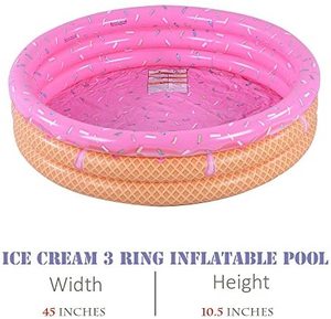 Juguete de hamburguesa de plástico inflable de Material de PVC y PC para niños, <span class=keywords><strong>piscina</strong></span> de 3 anillos, tamaño personalizable, características de seguridad, directo de fábrica - Product Image 2
