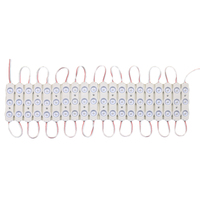 Module LED d'écran publicitaire à 3 lentilles, 220V/110V SMD 2835, blanc, 1 couleur