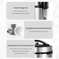 Cuisinières multifonctions à grand écran LED pour usage domestique, cuiseur à pression électrique 6L/8L/10L/12L avec cuve intérieure antiadhésive