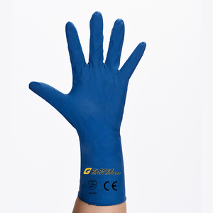 Guantes Médicos Desechables <span class=keywords><strong>de</strong></span> Látex Grueso, Sin Polvo, Color Azul, <span class=keywords><strong>Precio</strong></span> <span class=keywords><strong>de</strong></span> Fábrica, Texturizados, Anti-Corte, Anti-Estáticos, <span class=keywords><strong>de</strong></span> Seguridad - Product Image 2