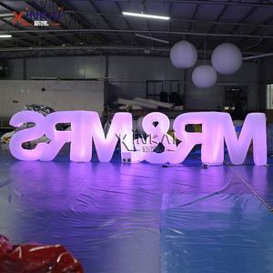 Luci per decorazioni di nozze lettera gonfiabile per tendone Led grandi lettere gonfiabili giganti illuminate Led Marquee Love Mr & Mrs Letters - Product Image 5