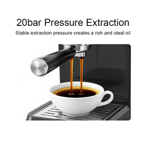 Cafetera Espresso Programable de 20 Bares Personalizada, Cafetera Multifuncional con Pantalla Táctil Grande, Espumador de Leche, Semiautomática para el Hogar - Product Image 5