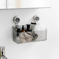 Organisateur mural à forte aspiration, étagère élégante sans dommage pour comptoir de cuisine et meuble-lavabo de salle de bain