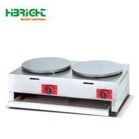 Crêpière Électrique Professionnelle Double Brûleur Antiadhésive pour la Restauration Highbright 3000W Taille et Capacité Personnalisables