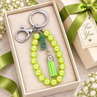 Pendentif Breloque Perle Verte Tendance Numéro 1946 Sorority the Links Inc pour Fabrication de Porte-clés et Accessoires de Sac pour Femme