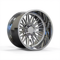 Jantes de camion forgées et polies 20 22 24 26 28 30 pouces avec capuchons flottants concaves 6X5.5 6X6.5 6X135 8x170 8x180 pour GMC FORD CHEVY