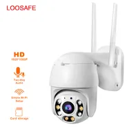 LOOSAFE 1080P wifi ipミニirスピードドームptzカメラCCTVセキュリティ360度ワイヤレスカメラ自動モーショントラッキングipカメラ