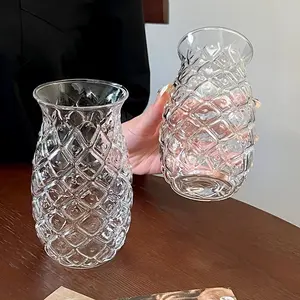 高品质经典设计菠萝图案酒杯餐厅派对酒吧礼物透明玻璃杯