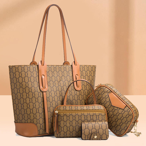 Sac fourre-tout de luxe personnalisé de créateur, grand sac tendance à bandoulière, sac à main grande capacité, ensemble de quatre sacs à main - Product Image 1