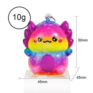 Tùy chỉnh Kawaii axolotl Keychain Slow-Tăng PU bọt bóp đồ chơi cho căng thẳng cứu trợ lo lắng cho công cụ đồ chơi cho Claw máy - Product Image 6