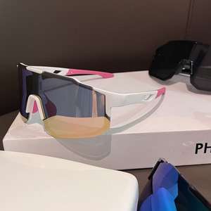 Gafas de sol para deportes al aire libre, montura de PC, lentes AC, protección UV 100, gafas de ciclismo unisex, diseño de semimontura - Product Image 3