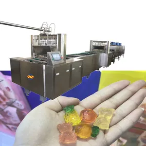 2024 Automatische Hoge Capaciteit Fruit Gelei Zacht Snoep Maken Machine Gelatine Pectine Gummy Candy Deponeren Lijn Snoep Productie