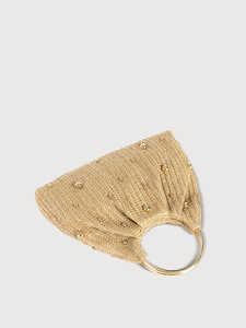 Sac à main Nouveau design de mode Sac à main pour femmes Haute qualité Tissé en herbe de raphia Sac à main décontracté Motif peau de serpent Doublure en polyester - Product Image 5